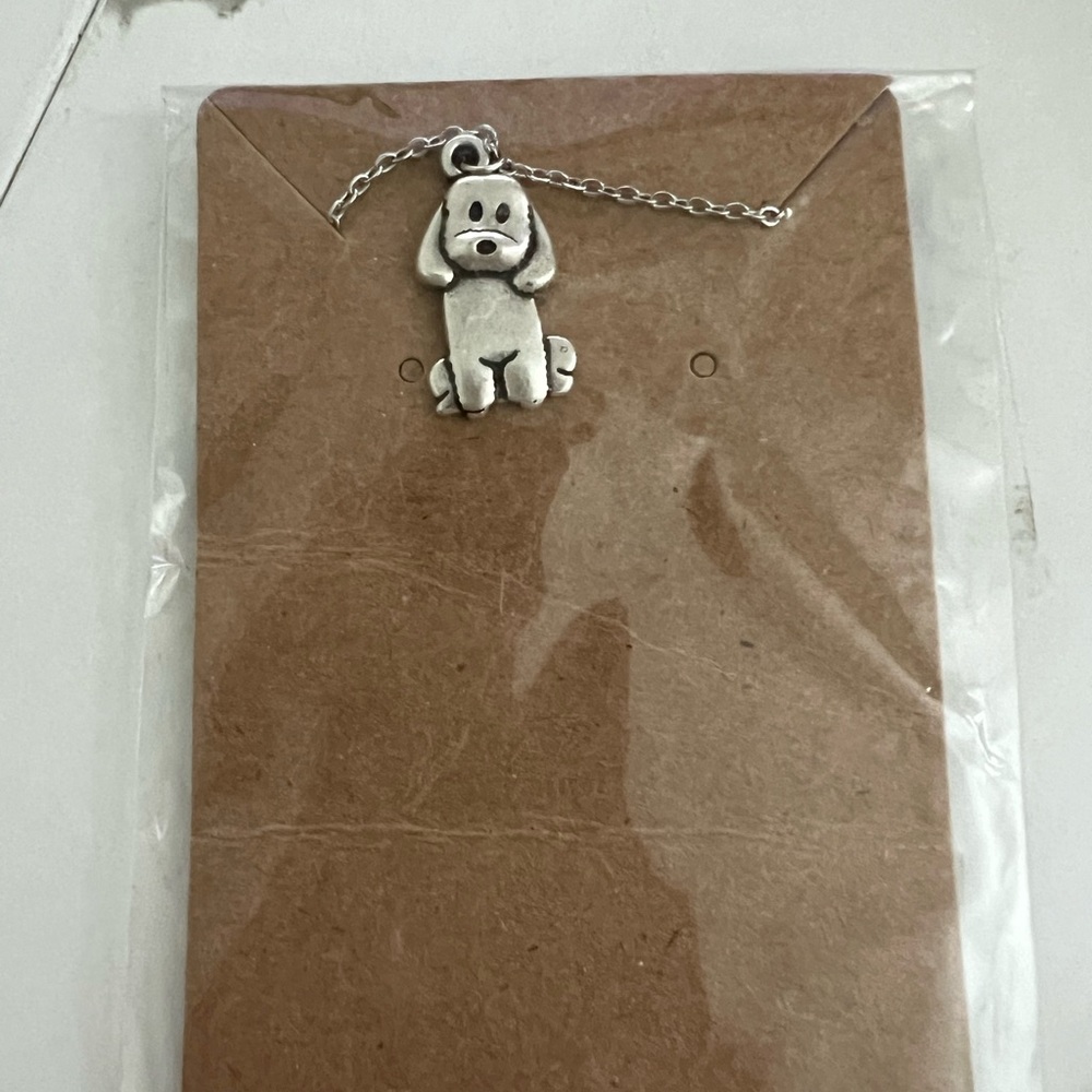 Golden doodle /labradoodle Silver Dog Pendant Necklace